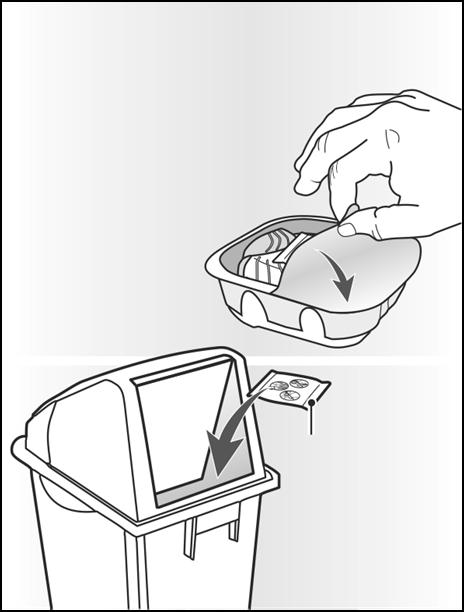 Foliolaminaattilaatikko sisältää kosteutta vähentävän kuivatusainepussin.heitä tämä kuivatusainepussi pois älä avaa, syö äläkä hengitä sitä.