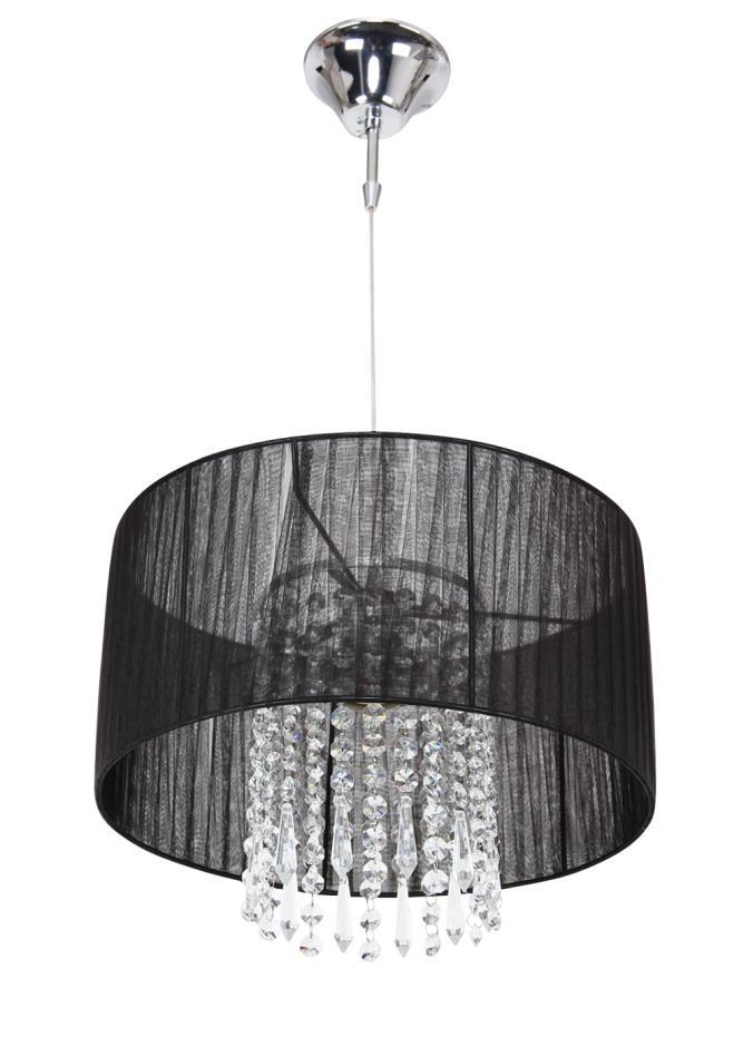 MAIRA 50501-01 Table Lamp, metall / organza / kristal Väri : White / chrome Dia. : 20,0cm Height. : 44,0cm 1xE27 / 60W excl.