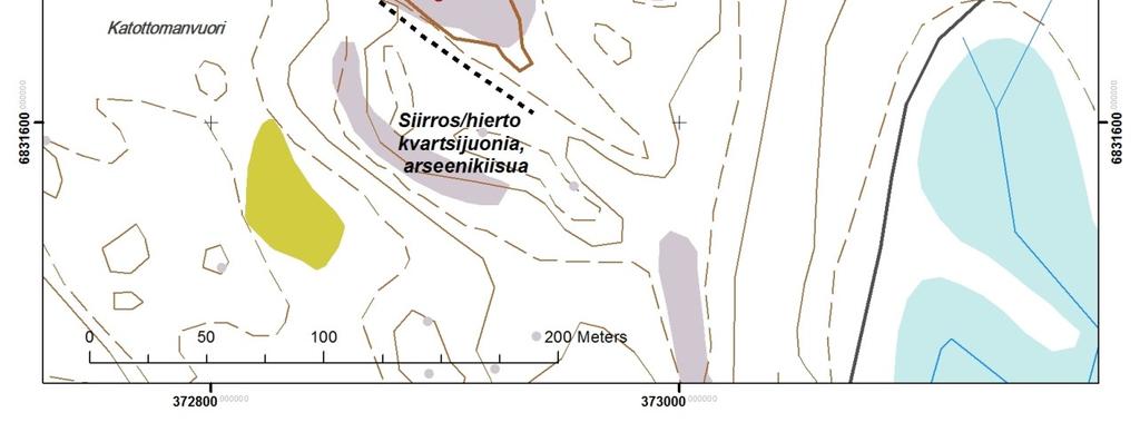 Siirrosvyöhykkeen poikki kairattiin joulukuussa 2008 kolme reikää maanomistajan luvalla (kuva 3). Kairauksia valvoi ja raportoi geologi Petri Virransalo.