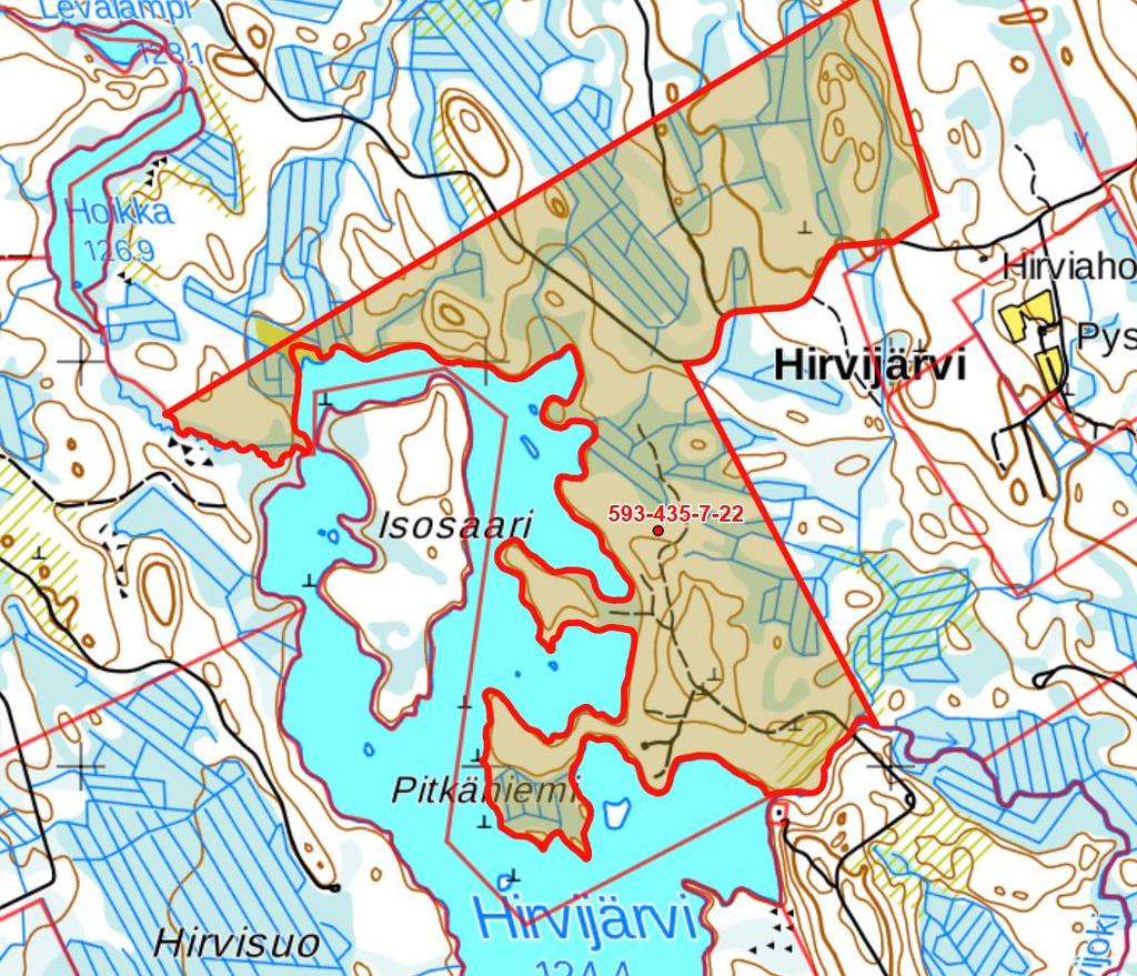 1710 m rantaviivaa, johon kohdistuu yli 40 db:n tuulivoimamelu (lähtöäänitehotaso 106 db).