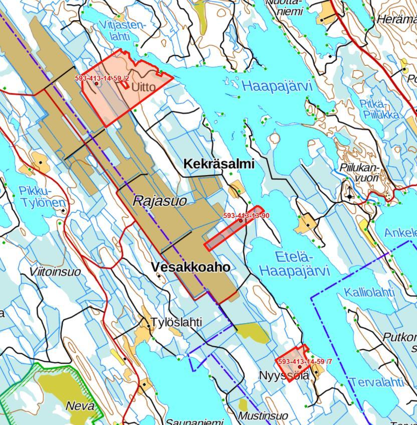 3.2. PÄTINLAMPI Kiinteistön alueella sijaitsee yhteensä n. 950 m Pätinlammen rantaviivaa, johon koko matkalla kohdistuu yli 40 db:n tuulivoimamelu (lähtöäänitehotaso 106 db).