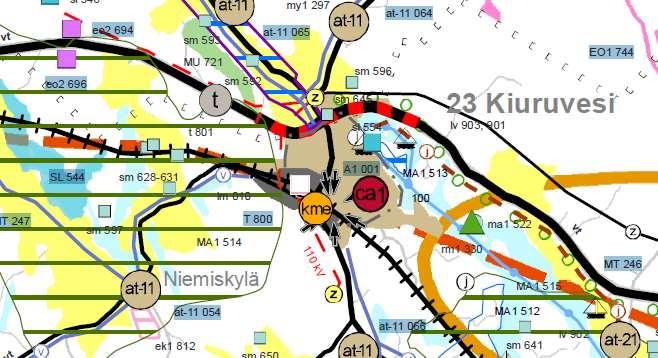 KIURUVEDEN KAUPUNKI Taajaman osayleiskaavan tarkistaminen ja päivitys liikenneverkon toimivuus, liikenneturvallisuus ja kevyen liikenteen edistäminen; mm.