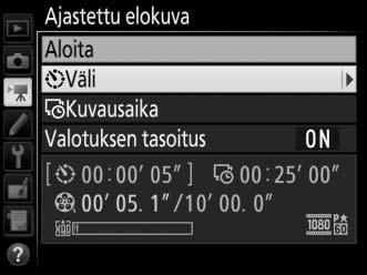 2 Säädä ajastetun elokuvan asetuksia.