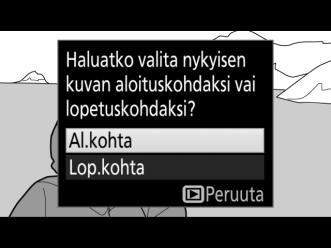 Nykyistä kuvaa edeltävät kuvat poistetaan, kun tallennat kopion vaiheessa 9.