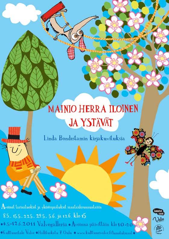 Kuva 5. Mainio herra Iloinen ja ystävät -näyttelyjuliste.
