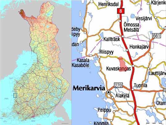 FCG SUUNNITTELU JA TEKNIIKKA OY Korvennevan tuulivoimapuisto 1 (101) 1 JOHDANTO UPM Kymmene Oy suunnittelee tuulivoimapuistoa Merikarvian kunnan Korvennevan alueelle.