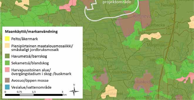8.2.1 Luonnonvarojen hyödyntäminen Hankealueen luonnonvarojen hyödyntäminen on pääasiassa osa-alueen virkistyskäyttöä (marjastus, sienestys,