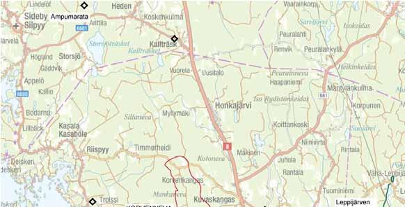 44 (101) Korvennevan tuulivoimapuisto FCG SUUNNITTELU JA TEKNIIKKA OY 8.2.