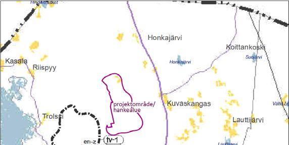 50 (101) Korvennevan tuulivoimapuisto FCG SUUNNITTELU JA TEKNIIKKA OY Kuva 8.7.