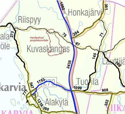 74 (101) Korvennevan tuulivoimapuisto FCG SUUNNITTELU JA TEKNIIKKA OY Riispyyntie Vt