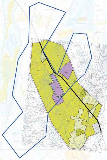9.3.4.2 Yleiskaava Osalla hankealueesta on voimassa Paskoonharjun osayleiskaava, jonka Teuvan kunnanvaltuusto on hyväksynyt oikeusvaikutteisena 1.7.2002.