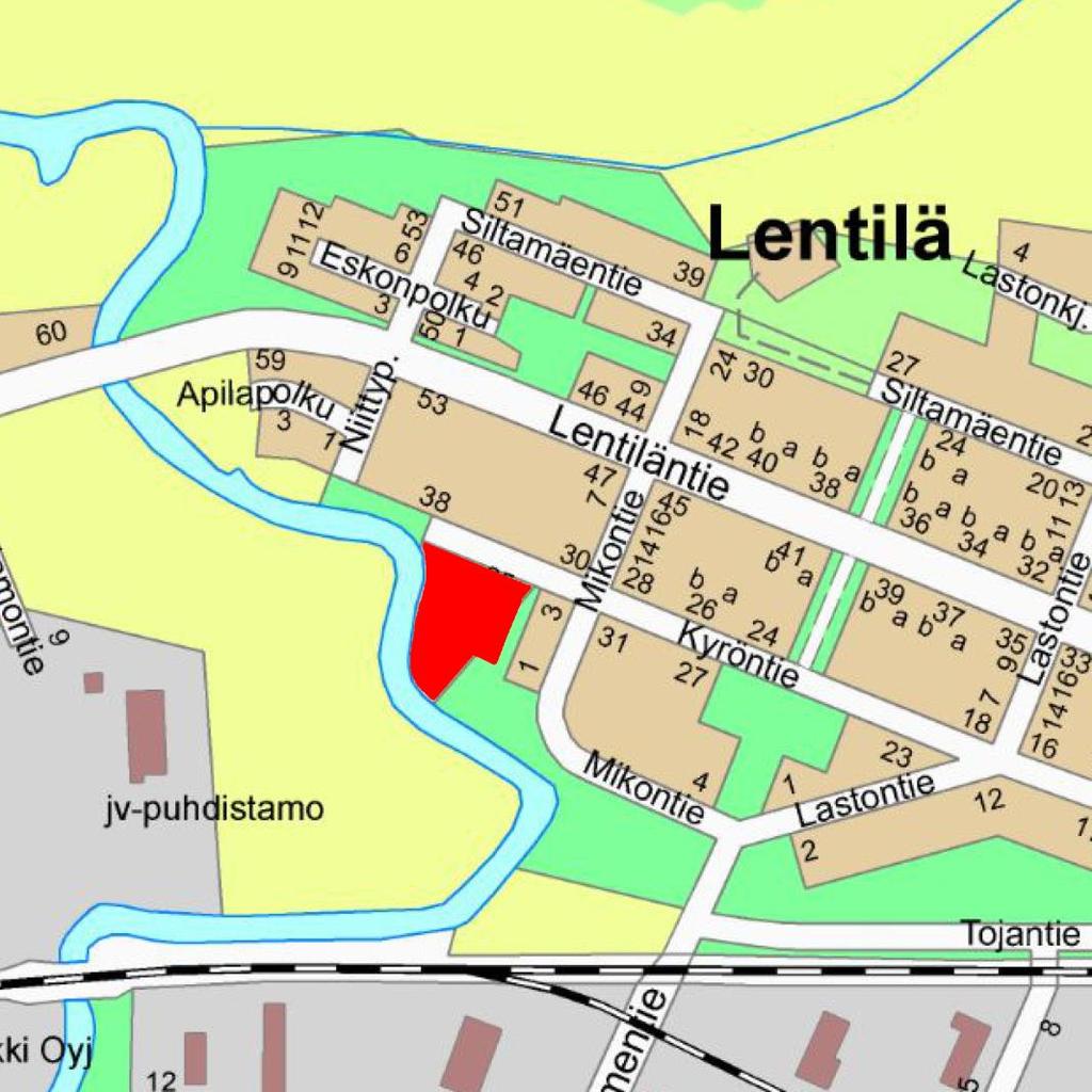 1 Suunnittelualue Asemakaava koskee Akaan Toijalan Lentilässä Kyröntien ja Lontailanjoen rajaamaa kaavoittamatonta aluetta, jonka pinta-ala on noin 7000 m 2 sekä noin 400 m 2 suuruista