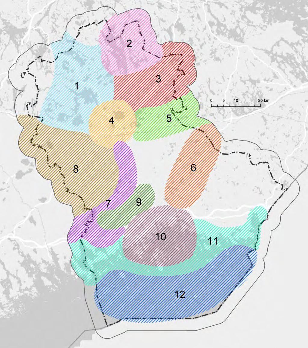 Matkailu Tällä vyöhykkeellä on merkityksellistä lähivirkistysarvojen huomioiminen muun maankäytön yhteensovittamisen kanssa. Alueen metsillä on erityismerkitys lähivirkistyksen kannalta.