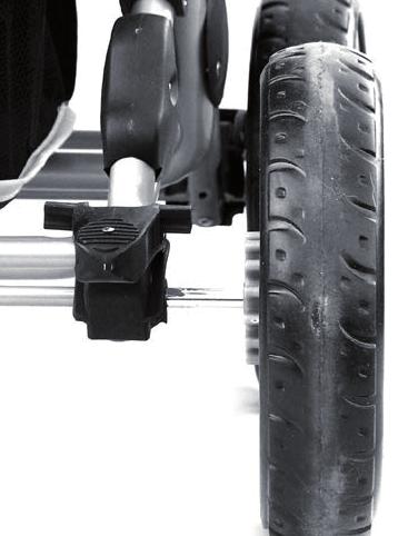 Adjust the height of the handle to its lowest position (making the folded chassis as small as possible) C. WARNING Keep children away from the stroller during unfolding and folding.
