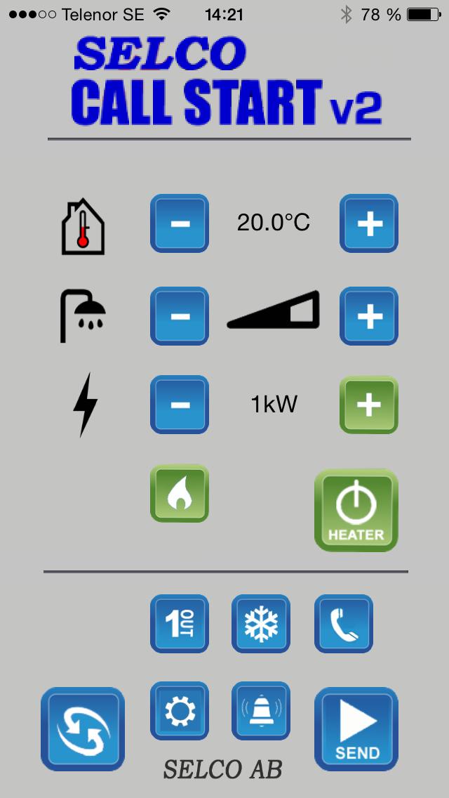 OHJAAMINEN SOVELLUKSELLA Lataa sovellus itunesin App Storesta (IOS) tai Google Playstä (Android). Etsi Callstart V2. 1. Käynnistä sovellus ja siirry asetusvalikkoon. 2.