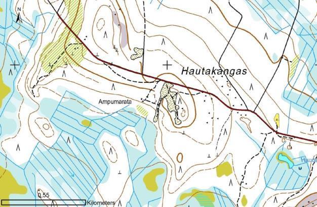 Liite 6 Numero: 5 Kunta: Kajaani Kirkonkylän ampumarata (Honkamäen ampumarata, Hautakankaantien ampumarata) Osoite Hautakankaantie Huoltotila Koordinaatti, itä 495862 Majoitustiloja läheisyydessä