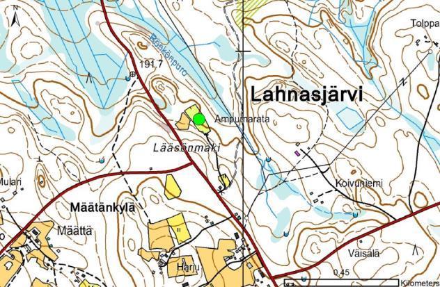 Liite 6 Numero: 7 Kunta: Kajaani Lahnasjärven metsästäjät ry:n ampumarata Osoite Lahnasjärventie Huoltotila Koordinaatti, itä 541826 Majoitustiloja läheisyydessä Koordinaatti, pohj.