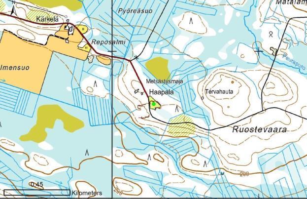 Liite 6 Numero: 15 Kunta: Kuhmo Kuumun erä ry:n ampumarata Osoite Haapalantie 189 Huoltotila, seuran maja Koordinaatti, itä 632275 Majoitustiloja läheisyydessä Koordinaatti, pohj.