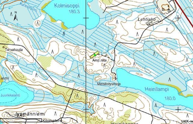 Liite 6 Numero: 18 Kunta: Kuhmo Lentiiran Jousi ry:n ampumarata Osoite Heinilammentie 130 Huoltotila Koordinaatti, itä 638081 Majoitustiloja läheisyydessä Koordinaatti, pohj.