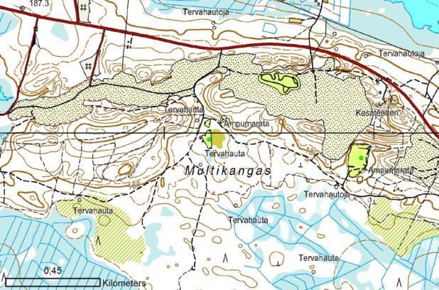 Liite 6 Numero: 20 Kunta: Kuhmo Multikankaan haulikkorata Osoite Multikangas Huoltotila Koordinaatti, itä 616207 Majoitustiloja läheisyydessä Koordinaatti, pohj.