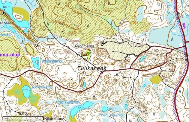 Liite 6 Numero: 25 Kunta: Kuhmo Ylivieksin metsästäjät ry:n Tulikankaan ampumarata Osoite Honkivaarantie 2389 Huoltotila Koordinaatti, itä 598370 Majoitustiloja läheisyydessä Koordinaatti, pohj.