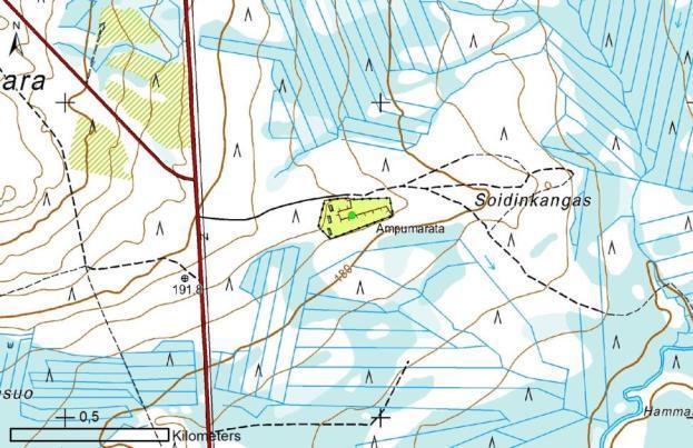 Liite 6 Numero: 30 Kunta: Puolanka Soidinkankaan ampumarata Osoite Pudasjärventie 89 Huoltotila Koordinaatti, itä 528903 Majoitustiloja läheisyydessä Koordinaatti, pohj.