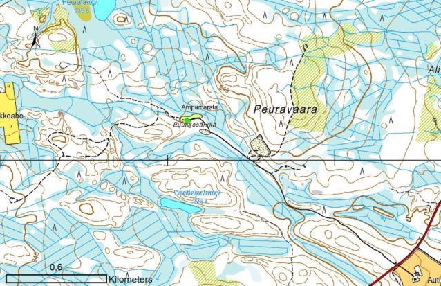 Liite 6 Numero: 43 Kunta: Suomussalmi Näätälän erä ry:n ampumarata Osoite Juntusrannantie 182 Huoltotila Koordinaatti, itä 604107 Majoitustiloja läheisyydessä Koordinaatti, pohj.