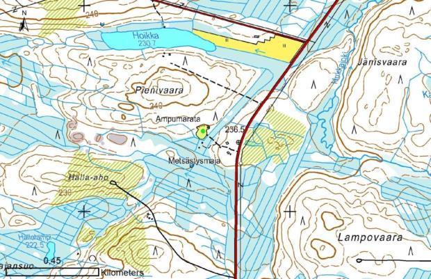 Liite 6 Numero: 47 Kunta: Suomussalmi Ruhtinan erä ry:n ampumarata Osoite Juntusrannantie 538 Huoltotila Koordinaatti, itä 618579 Majoitustiloja läheisyydessä Koordinaatti, pohj.