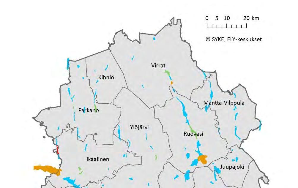 Uudet riskialueet palautteen ja seurantanäytteiden perusteella Uudet riskialueet