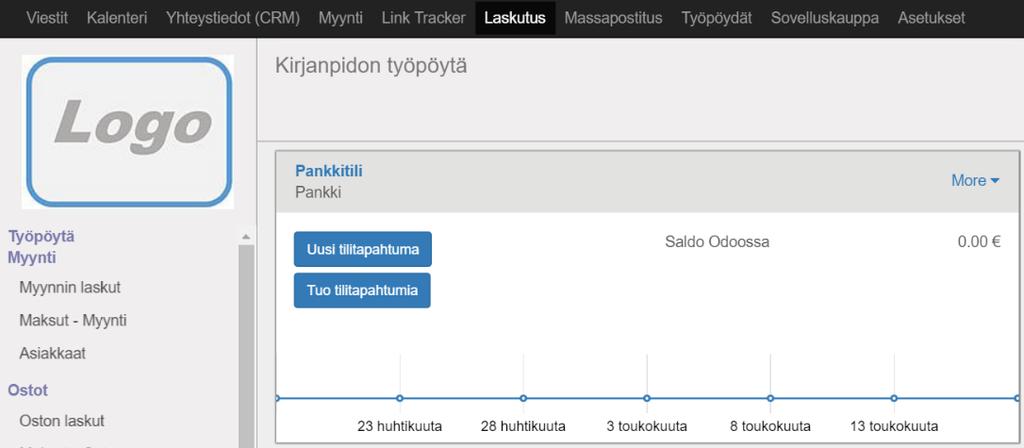 10 Pankkitiliotteen luominen manuaalisesti Kun lasku on tulostettu (tai lähetetty sähköpostilla), voidaan jäädä odottamaan maksusoritusta.