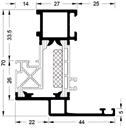 tiivistetyyny profiilille 38240 24211 T-liittimen tiivistetyyny profiilille 38260 LASITUEN ALUSTAT