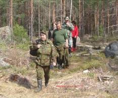 4. Tieturva 1 -koulutus Kiikan Illossa - kouluttajana Jouko Lehtisalo - kurssilaisina Eija-Riina Laakso, Jarmo