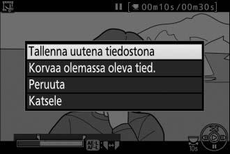 8 Tallenna kopio. Korosta Tallenna uutena tiedostona ja paina J tallentaaksesi kopion uuteen tiedostoon.