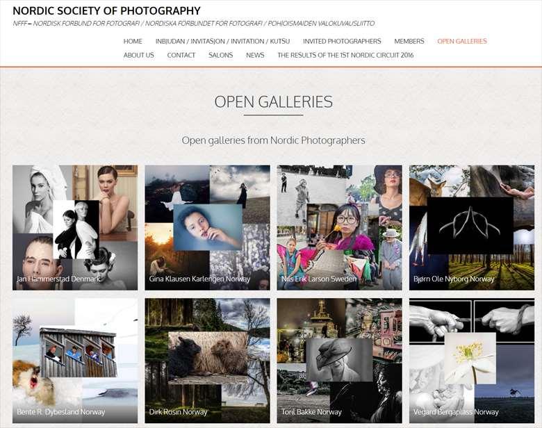 Näkyvyyttä jäsenille Pohjoismaisen valokuvausliiton sivuilla osoitteessa www.nordic.