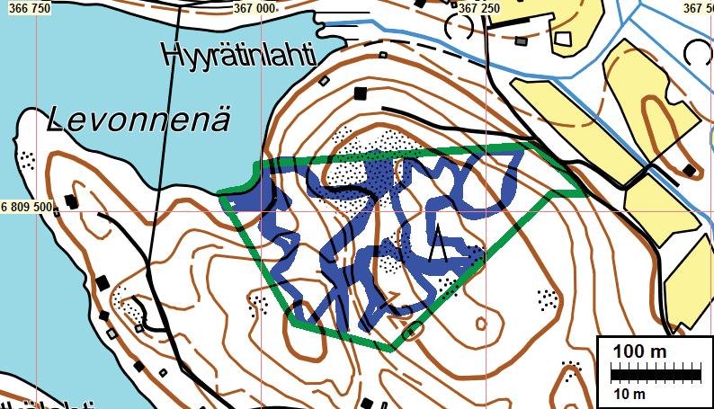 Kalliomäen ranta-asemakaava, kaavaselostus, liite 3: Muinaisjäännösinventointi 2015 12 Liite, tutkitut alueet