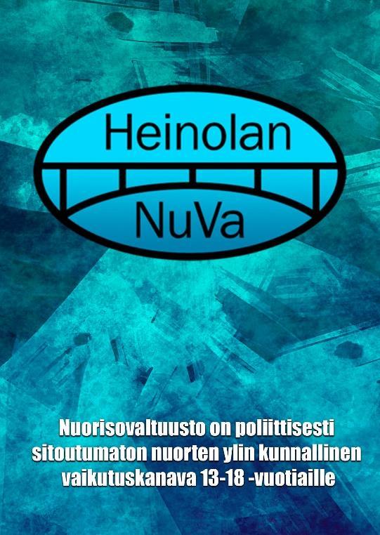 9. Nuorten osallisuus ja vaikuttamismahdollisuudet Heinolan Nuorisovaltuusto Nuorisovaltuusto on nuorten vaikuttamiskanava.