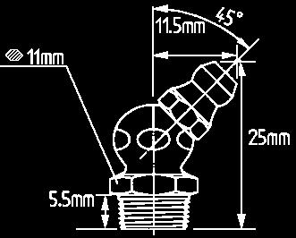 Voidenipat H1 DIN 71412A Kierre