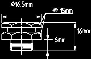 M8x1 5,5 23,5 9 0986-51 M8x1