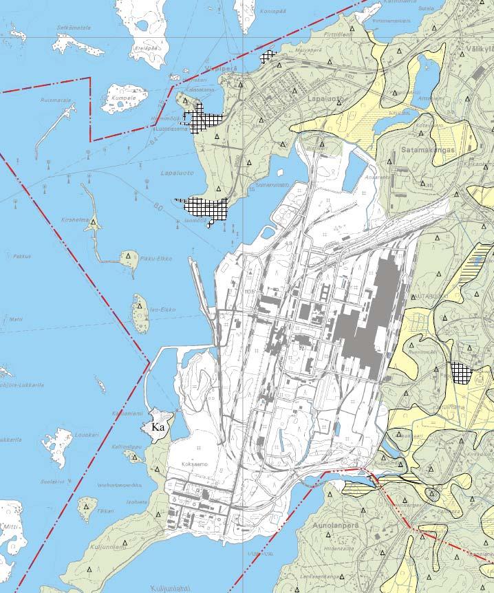 32 (56) Kuva 16 Tehdasalueen maaperä on enimmäkseen moreenia.