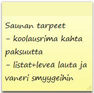 Tehtäväsuunnittelupalaveri käytännössä Tehtäväsuunnittelupalaveri on mitoitettava työvaiheen mukaan Suuri työvaihe esim.