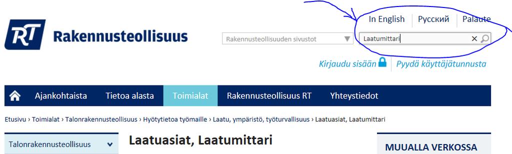 Laatumittari tarjoaa toimivan työkalun laadukkaan rakentamisen vaatimien työnsuunnittelu- ja