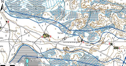 Kuva 283. Soranottoalueet: Aho-Kurkelan pohjavesialue, 925651 I lk, Lestijärvi ja Kinnula.