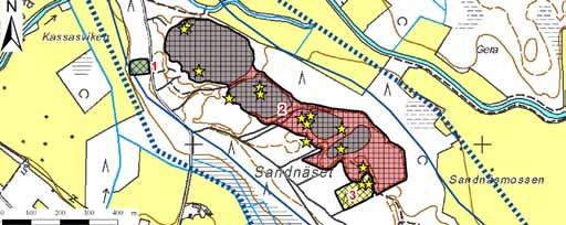 Kuva 322. Soranottoalueet: Sandnäsetin pohjavesialue, 15998 II lk, Pedersöre.