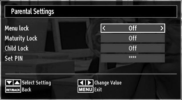 Press OK and Language Settings submenu will be displayed on the screen: Use or buttons to highlight the menu item that will be adjusted and then press or button to set.
