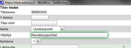 LISENSSIN KYTKENNÄN VIIMEISTELY Lopuksi kannattaa kirjautua WebWisusta ulos ja uudelleen sisälle. Näin äsken luotu tila tulee konsultin WebWisun yläreunan Tilatunnus -valikkoon näkyville.