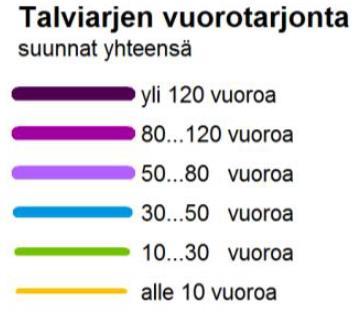melko kattavat joukkoliikenneyhteydet Tampereen suuntaan.