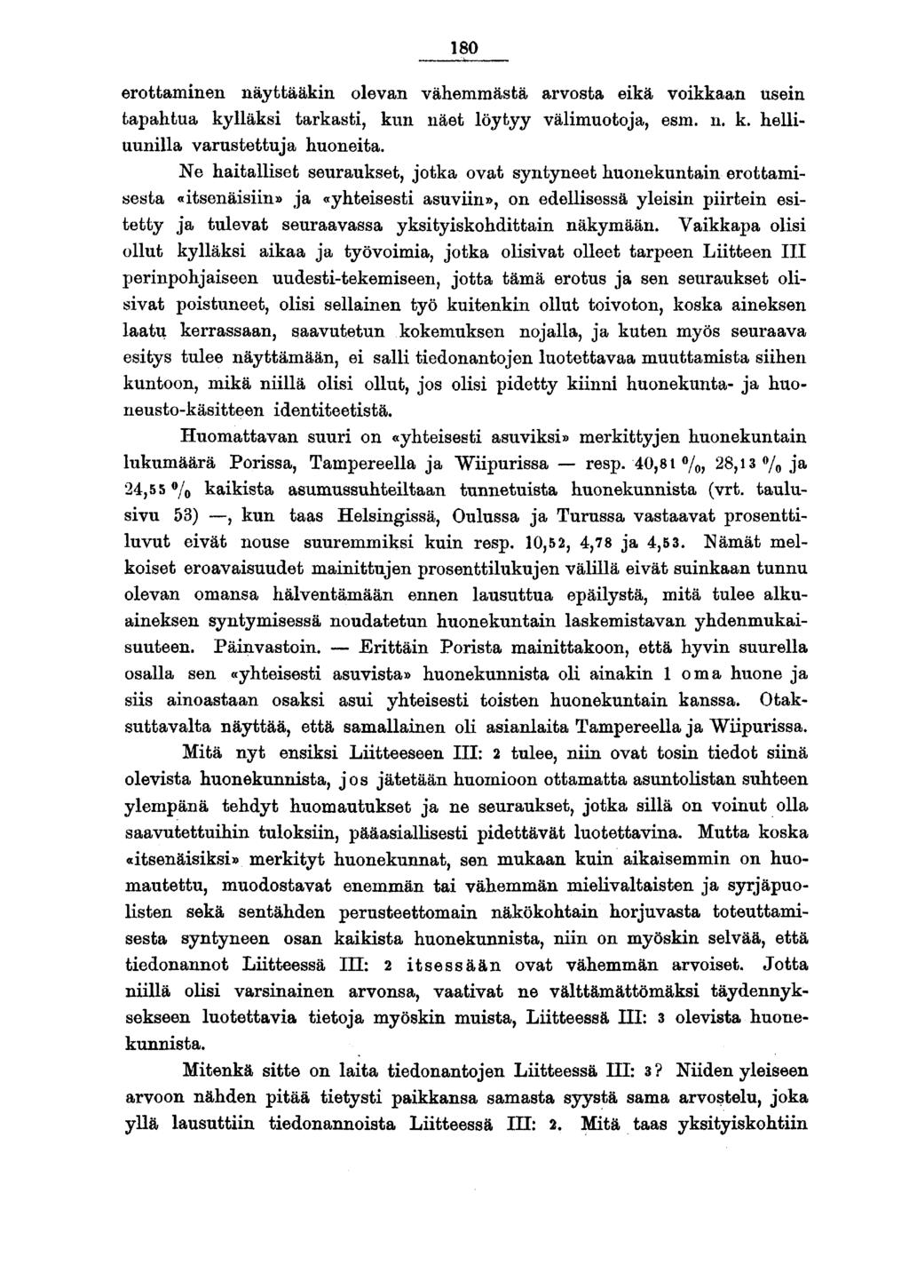 0 erottaminen näyttääkin olevan vähemmästä arvosta eikä voikkaan usein tapahtua kylläksi tarkasti, kun näet löytyy välimuotoja, esm. n. k. heiliuunilla varustettuja huoneita.