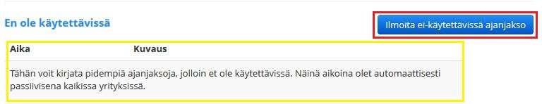 Hakemuksesi tilanteen voit tarkistaa Työnantajat toiminnon alta kohdasta Hakemuksen tila (punainen laatikko).