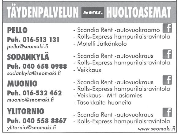 TÄYDENPALVELUN HUOLTOASEMAT Kuljetus&Maanrakennus J.