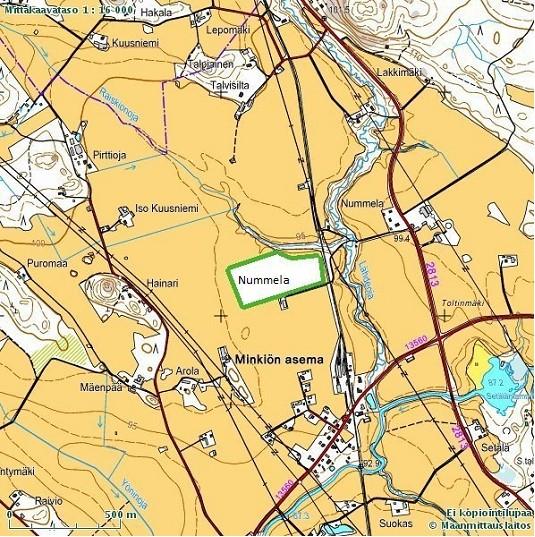 Nummelan koekenttä, Jokioinen Pinta-ala 14,1 ha Koealueiden pinta-ala yht.